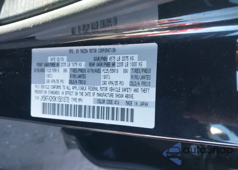 2019 Mazda Cx-5 Grand Touring из США, поврежденный, VIN JM3KFADM3K1581878